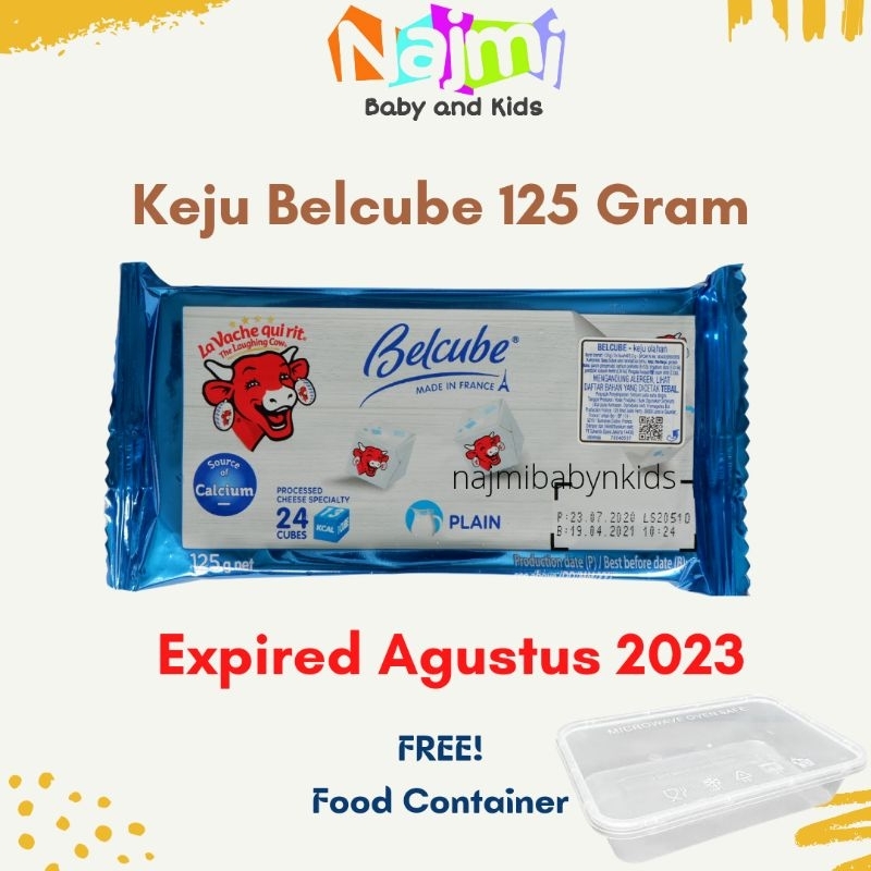 Keju MPASI Bayi merk Belcube / Belcubes / Bel cube plain blue