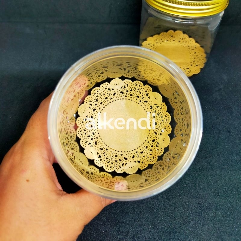 [ECER] KERTAS ALAS TOPLES TABUNG 9 CM - ISI 10 PCS