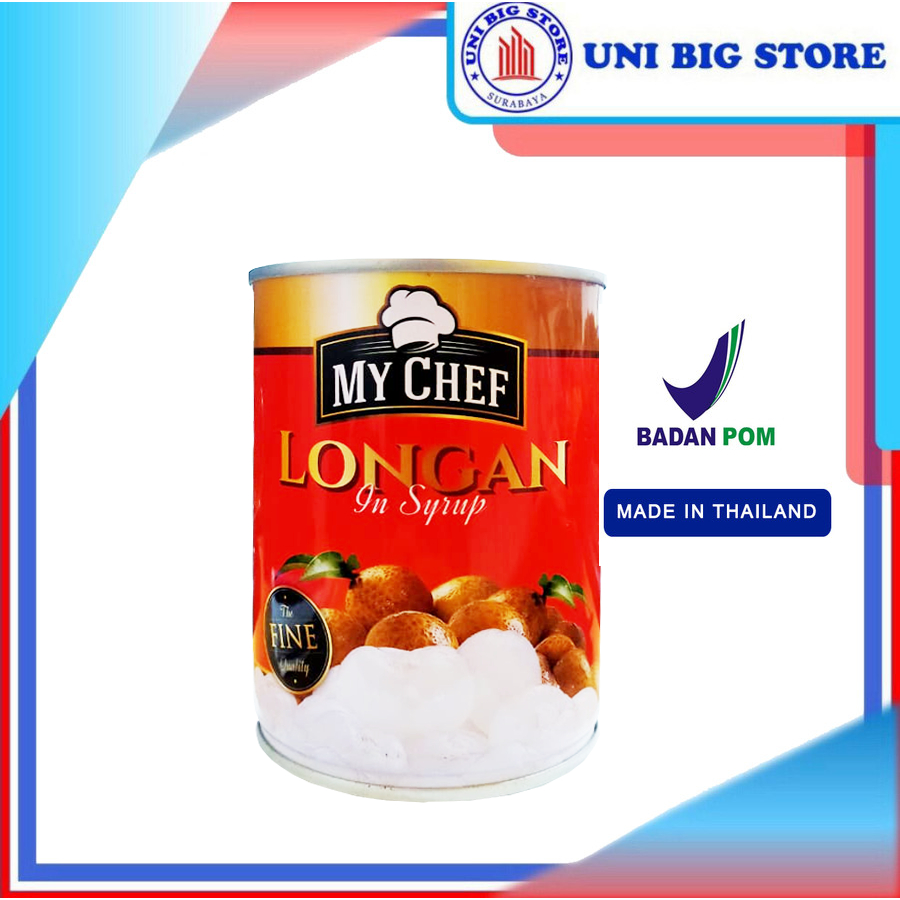 

My Chef Buah Longan in Syrup 565 gr Kelengkeng Kaleng