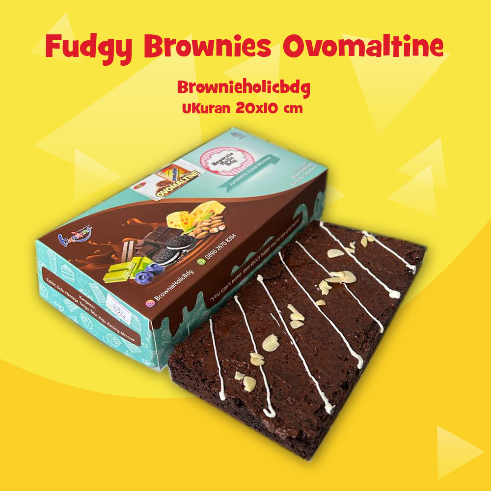 

Brownies Ovomaltine Fudgy Brownieholicbdg from Bandung