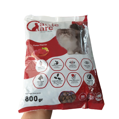 Cattie Care Tuna Repack 800gr 800 gr Makanan Kucing Bolt Bagus Pakan Catie