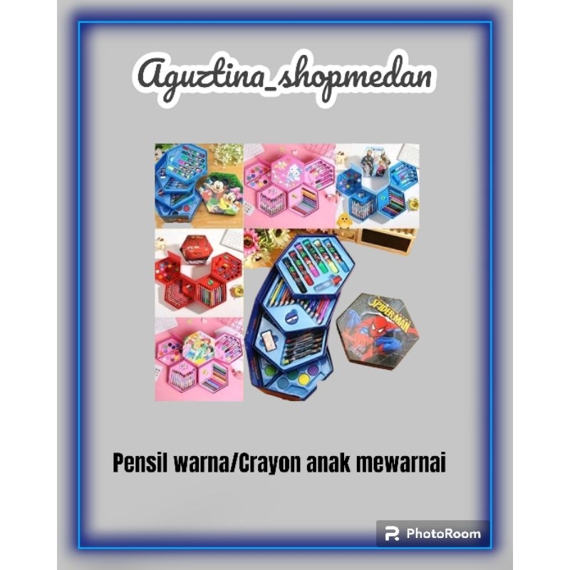 

CRAYON PASTEL SET 46 PCS /ALAT MEWARNAI SET/PENSIL WARNA ANAK PAUD