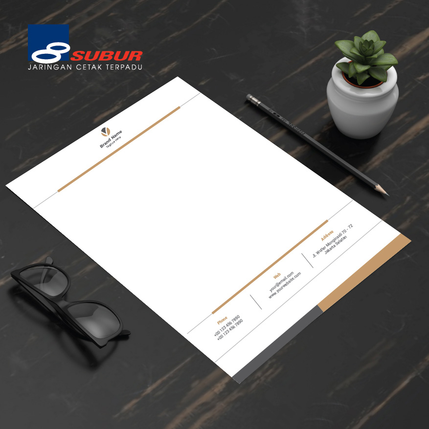 

FREE DESIGN TEMPLATE - CETAK KOP SURAT BAHAN HVS 100 GR