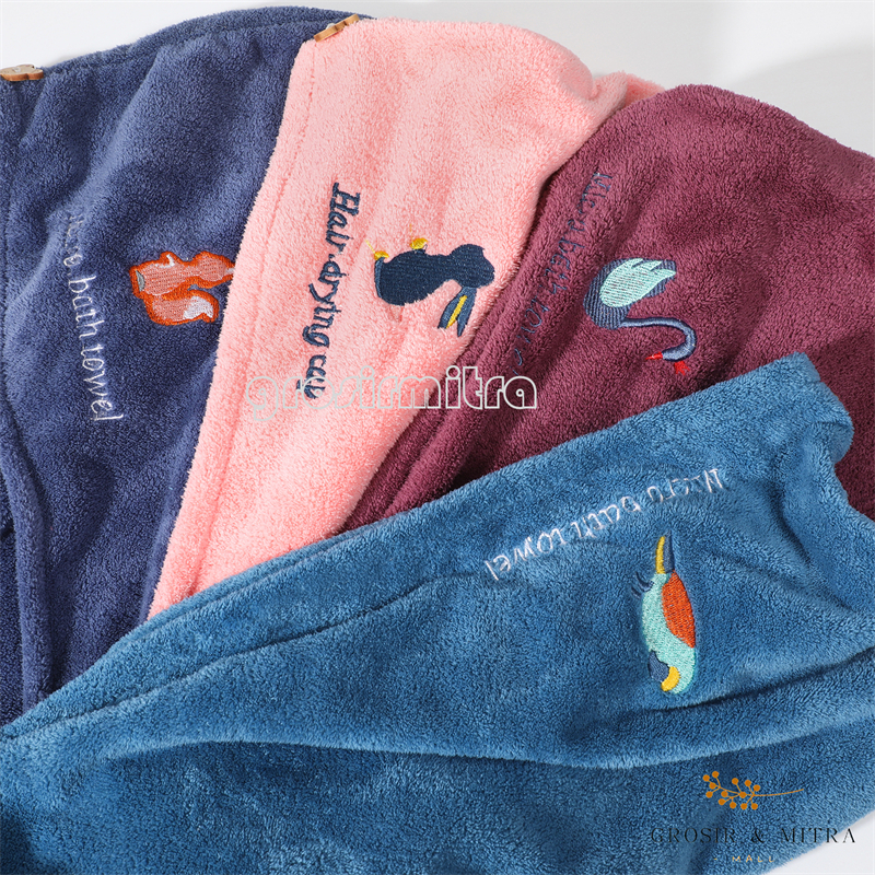 Handuk Dewasa Handuk Anak Unisex Handuk Kepala Handuk Keramas Hairtowel Bahan Lembut Perawatan Rambut Bahan Microfiber Lembut Halus Nyaman Daya Serap Tinggi Mudah Digunakan Handuk Salon Perlengkapan Kamar Mandi Make Up Hairtowel Animal