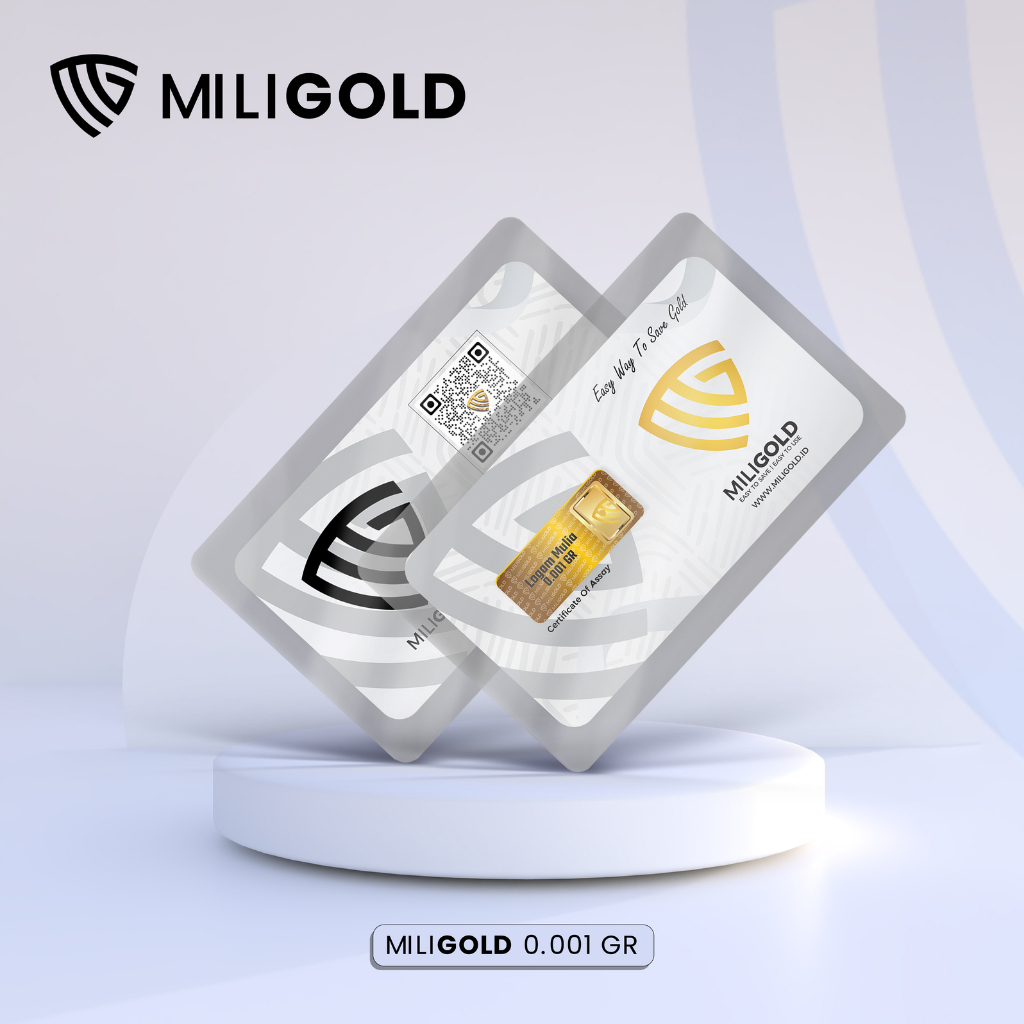 EMAS MINI 0.001 gram ASLI 24 karat Miligold, MILI GOLD, Babygold, Minigram, Baby Gold, Microgram