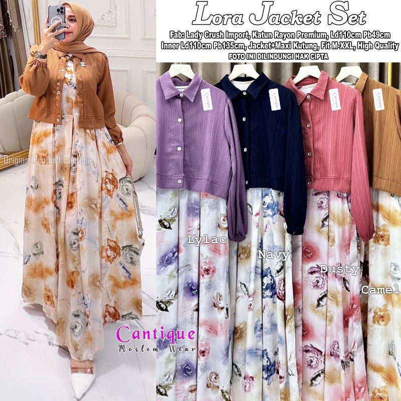 (GAMIS+JAKET) LORA JACKET SET LD 110CM