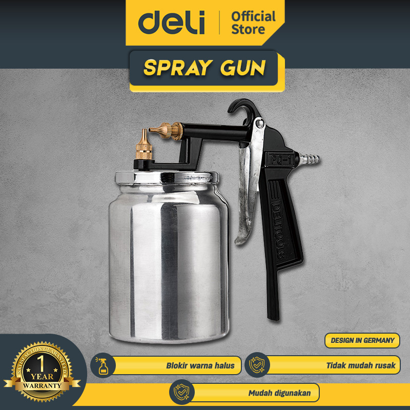 Deli Spray Gun/ Mesin Semprot Cat Kapasitas 500ml Alat Perkakas DL-PQ1