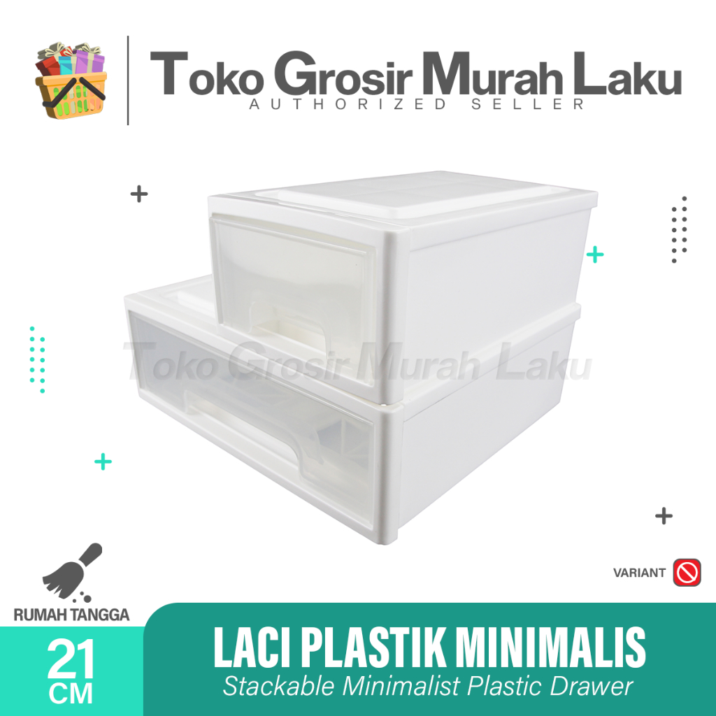 LACI PLASTIK MINIMALIS LACI KECIL TEMPAT BARANG SERBAGUNA KANTOR RUMAH