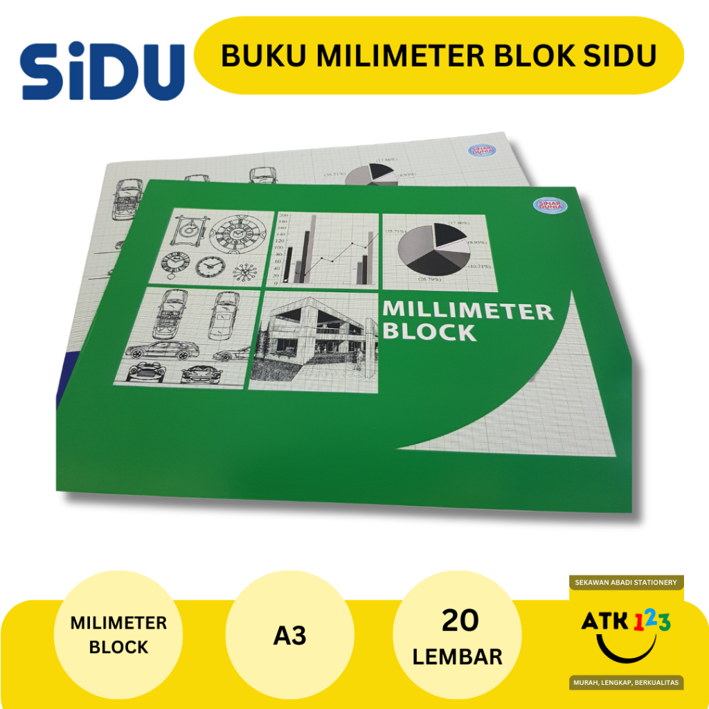 Buku Milimeter Block / Milimeter Blok Sinar Dunia SIDU Folio A3