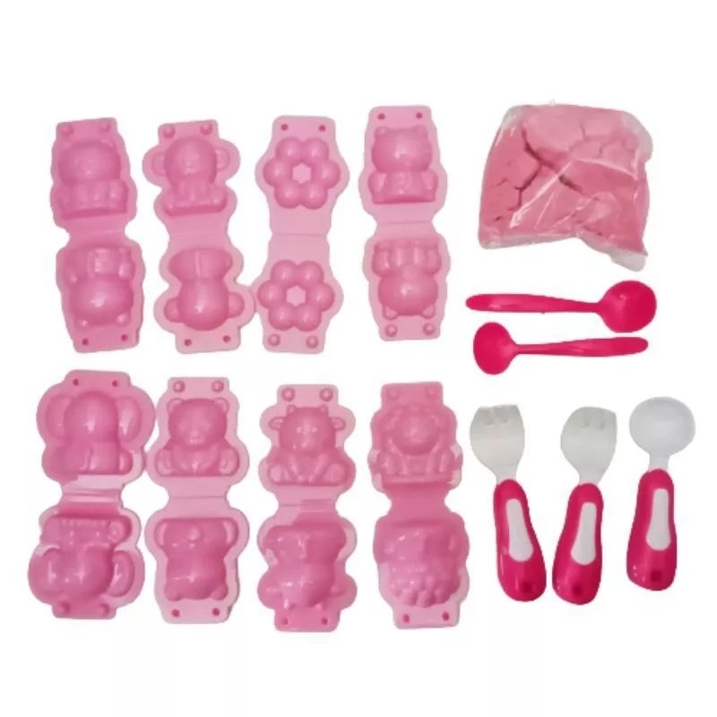 JOFESTORE88 X FerenHongXia MAINAN ANAK ANIMAL SPACE SAND MAINAN CETAKAN PASIR