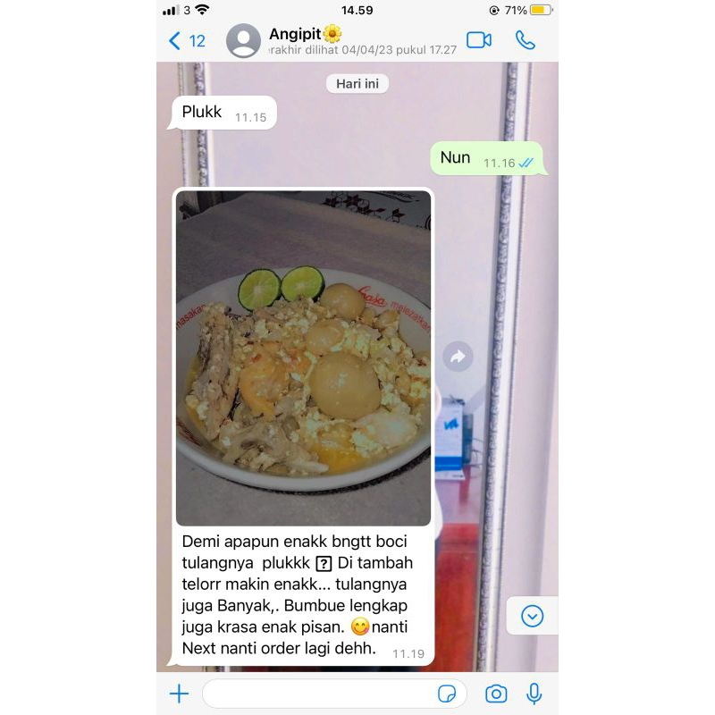 

BASO ACI isi ayam mercon