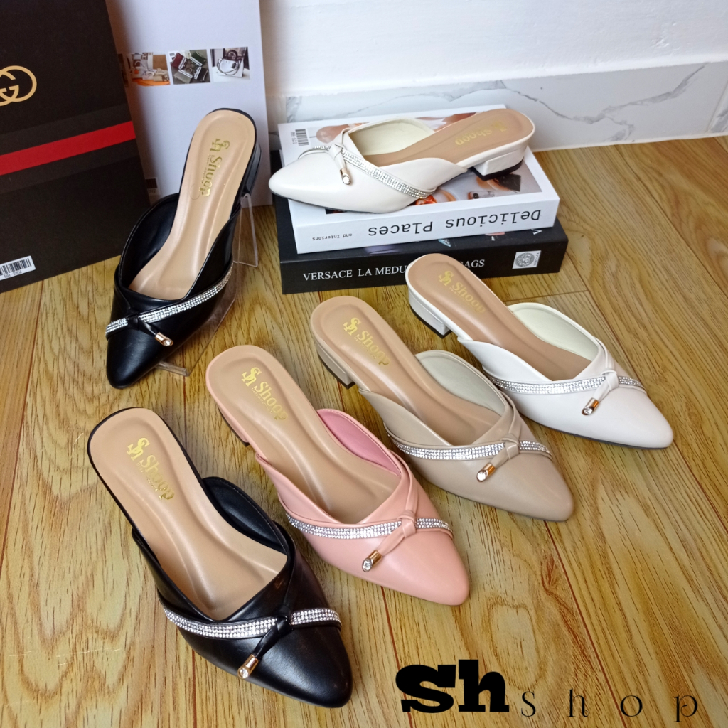 sendal wanita terbaru 2023 sendal heels mules 3m