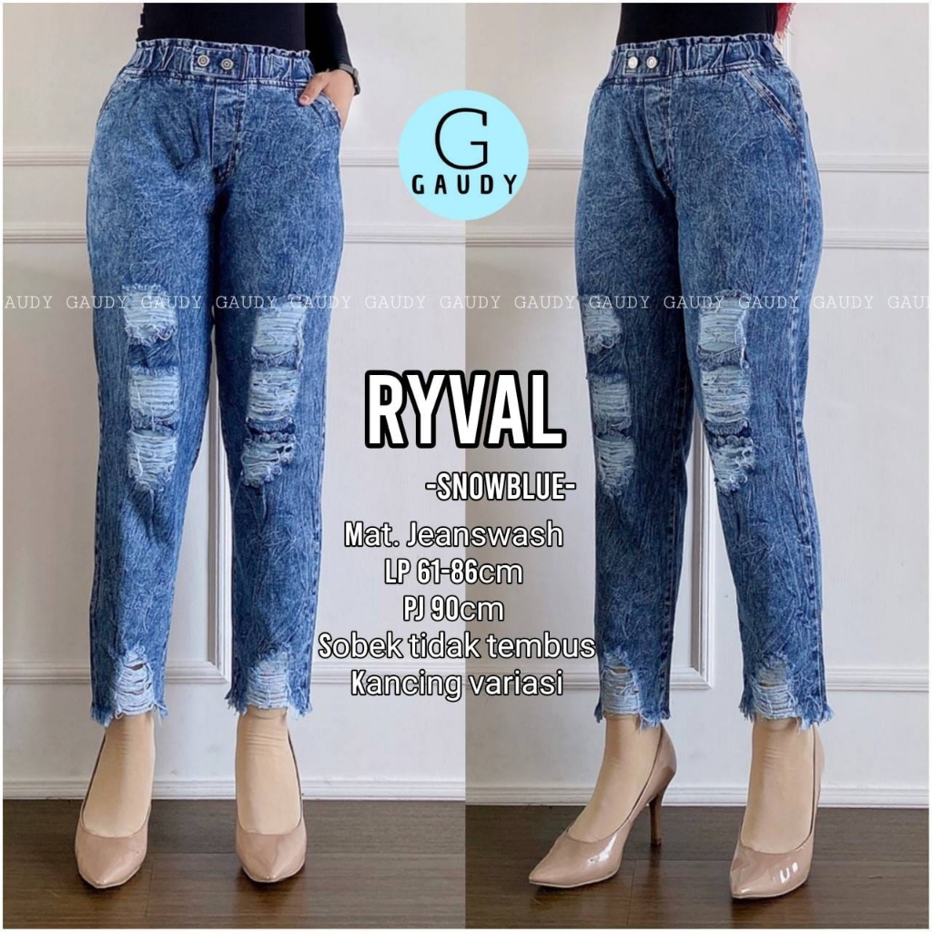 Terlaris Ryval Dan Ebra Celana Jeans High Waish Terbaru Modern 2023 Jumbo Jins Wanita Viral COD 2023
