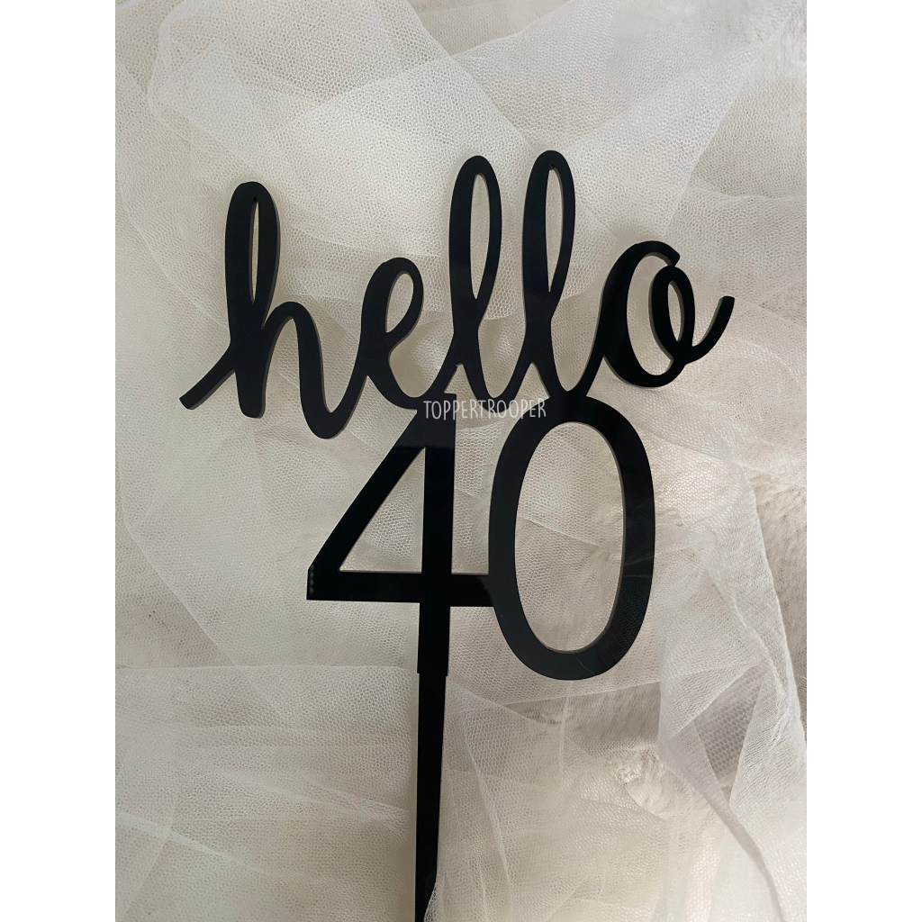 CAKE TOPPER ACRYLIC PREMIUM