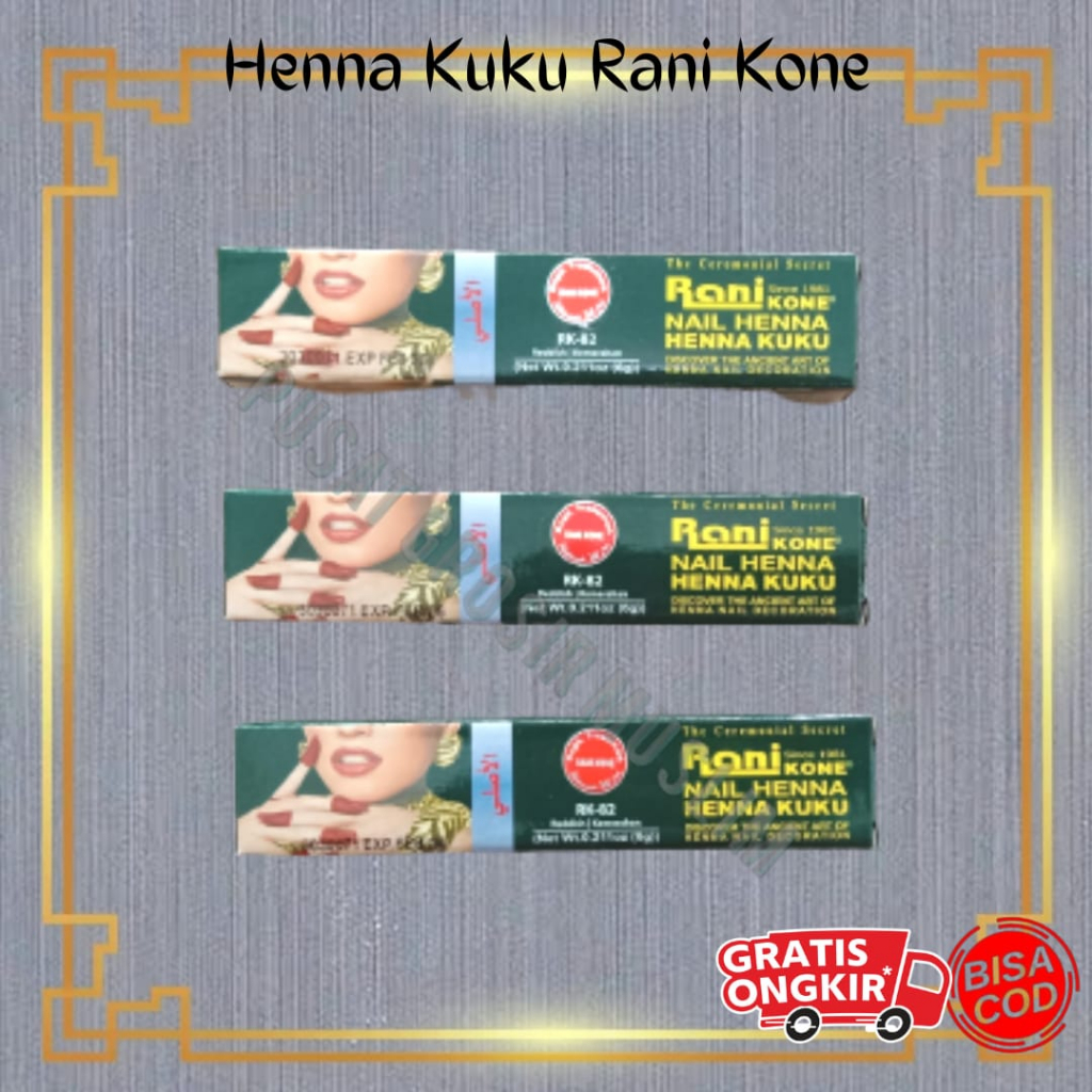 Promo Henna Kuku Rani Kone Nail Hena Kuku Arab Decoration Paste 6gr Termurah