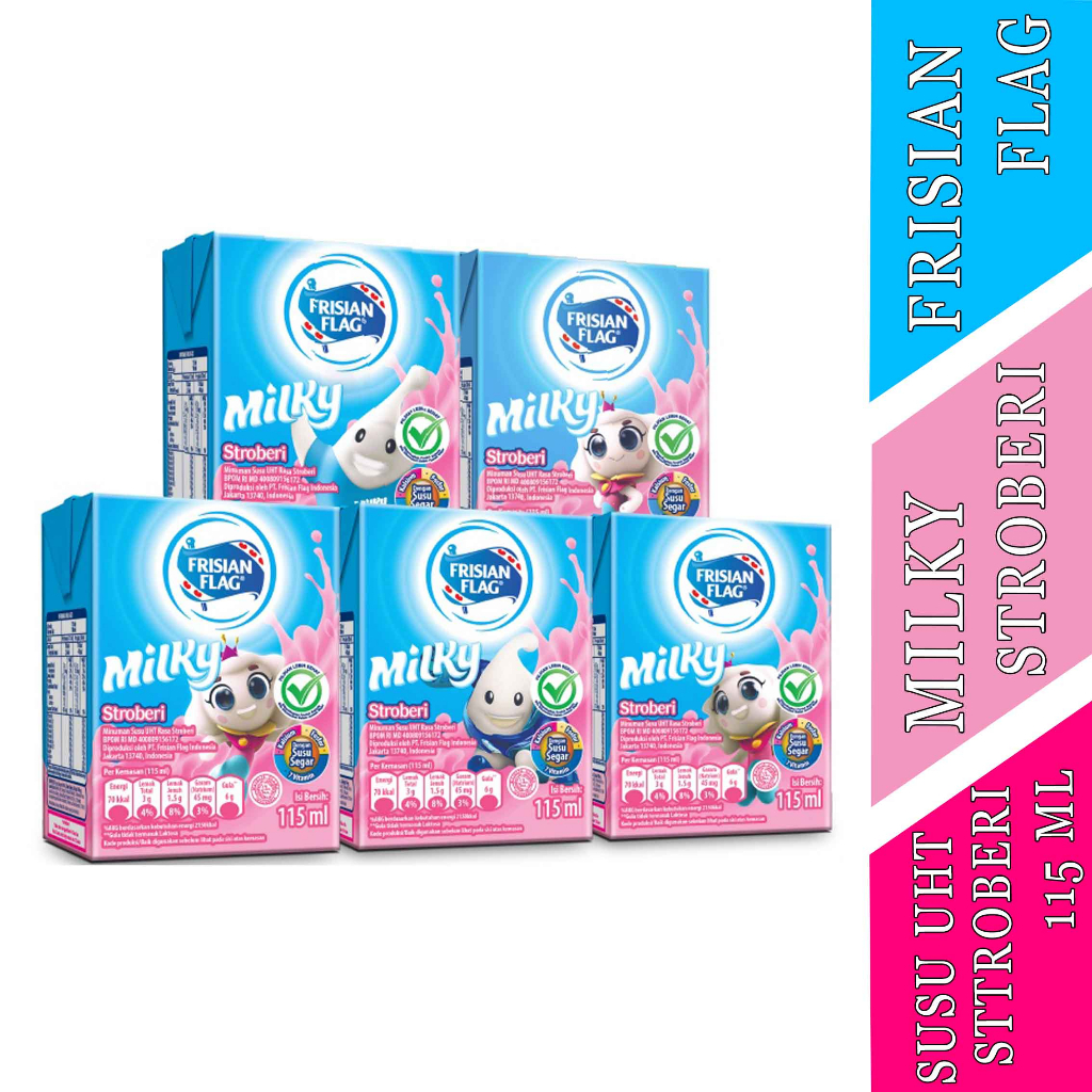 

Susu UHT- Frisian flag- Susu- Rasa Strawberry- 115ml