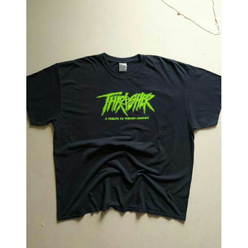 T-shirt Thrasher / Baju Thrasher / Thrasher vintage / Thrasher tag gildan