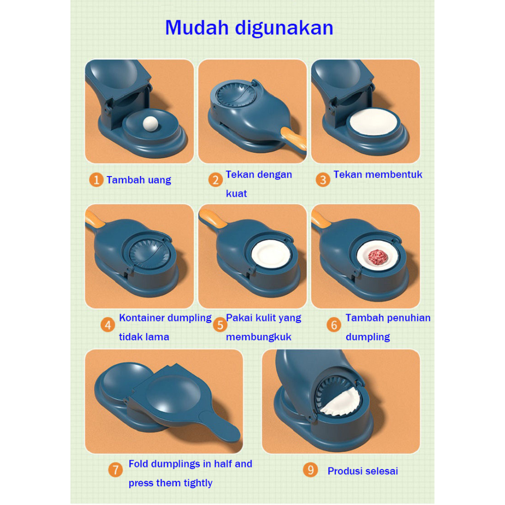 Mi.more Cetakan Pastel /Alat Pembuat Kulit Pastel /Alat Cetak Kulit Pangsit / Cetakan Pastel 2 in 1 / Cetakan Adonan Pangsit 2 In 1 Dumpling Tool