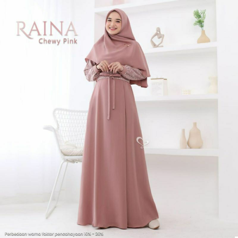 JUAL BAJU GAMIS RAINA DRESS ORIGINAL BY SALVINA HIJAB