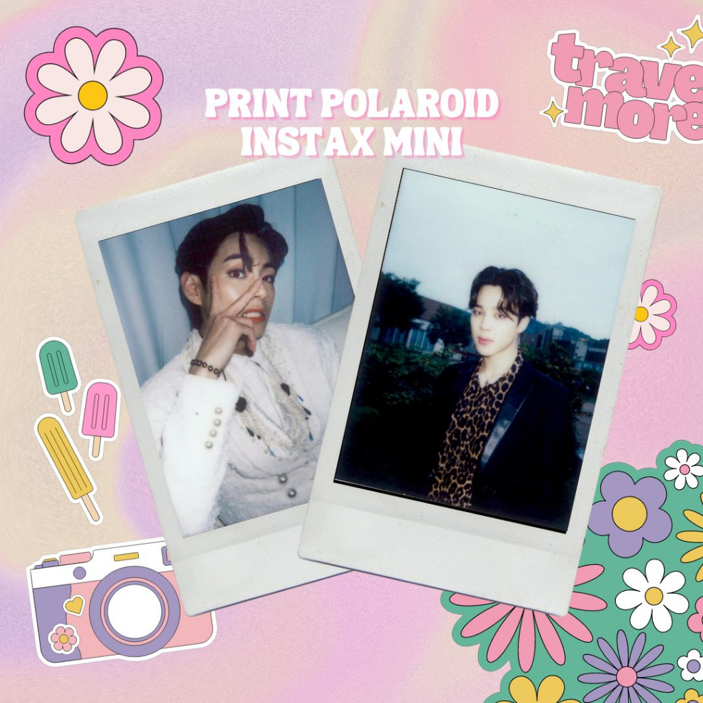 (Dapat 2 pcs) Print Polaroid ASLI INSTAX MINI Custom