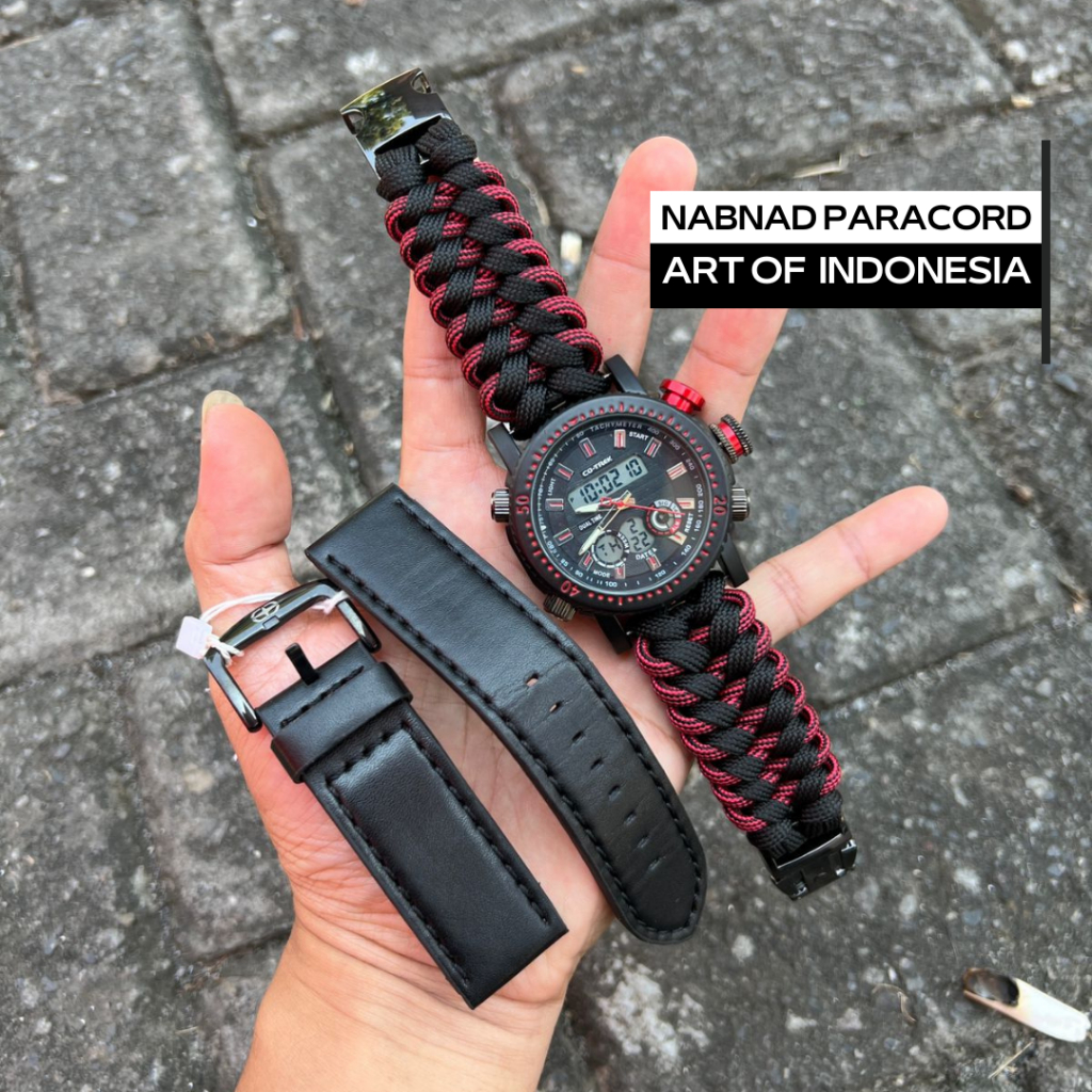 Nabnad Cotrek Mammoth CACO 0061 Jam Tangan Pria Sport Adventure Strap Tali Paracord Sanctified Buckl