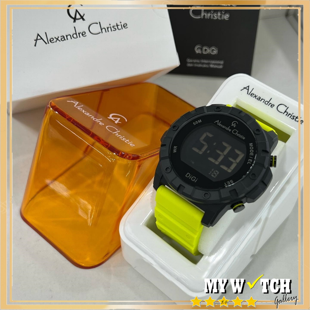 Jam Tangan Alexandre Christie / Alexander Pria DIGITAL AC 9364 MH Original