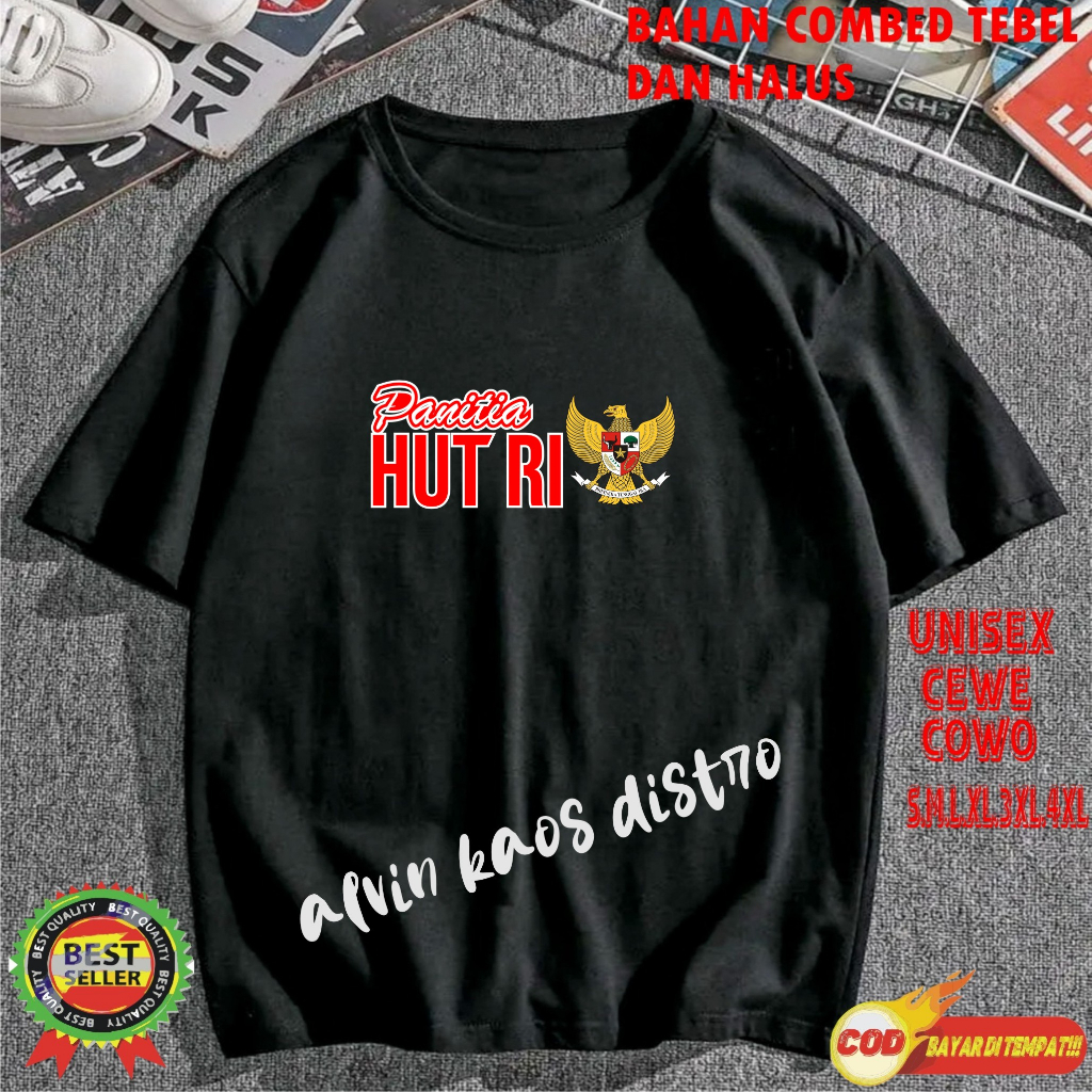 Kaos DTF Panitia  Hut RI 78 17 AGUSTUS 1945 KEMERDEKAAN INDONESIA Kaos Terlaris Kaos PriaKaos Murah Kaos Bergambar Kaos Wanita Kaos K Promo Best Seller