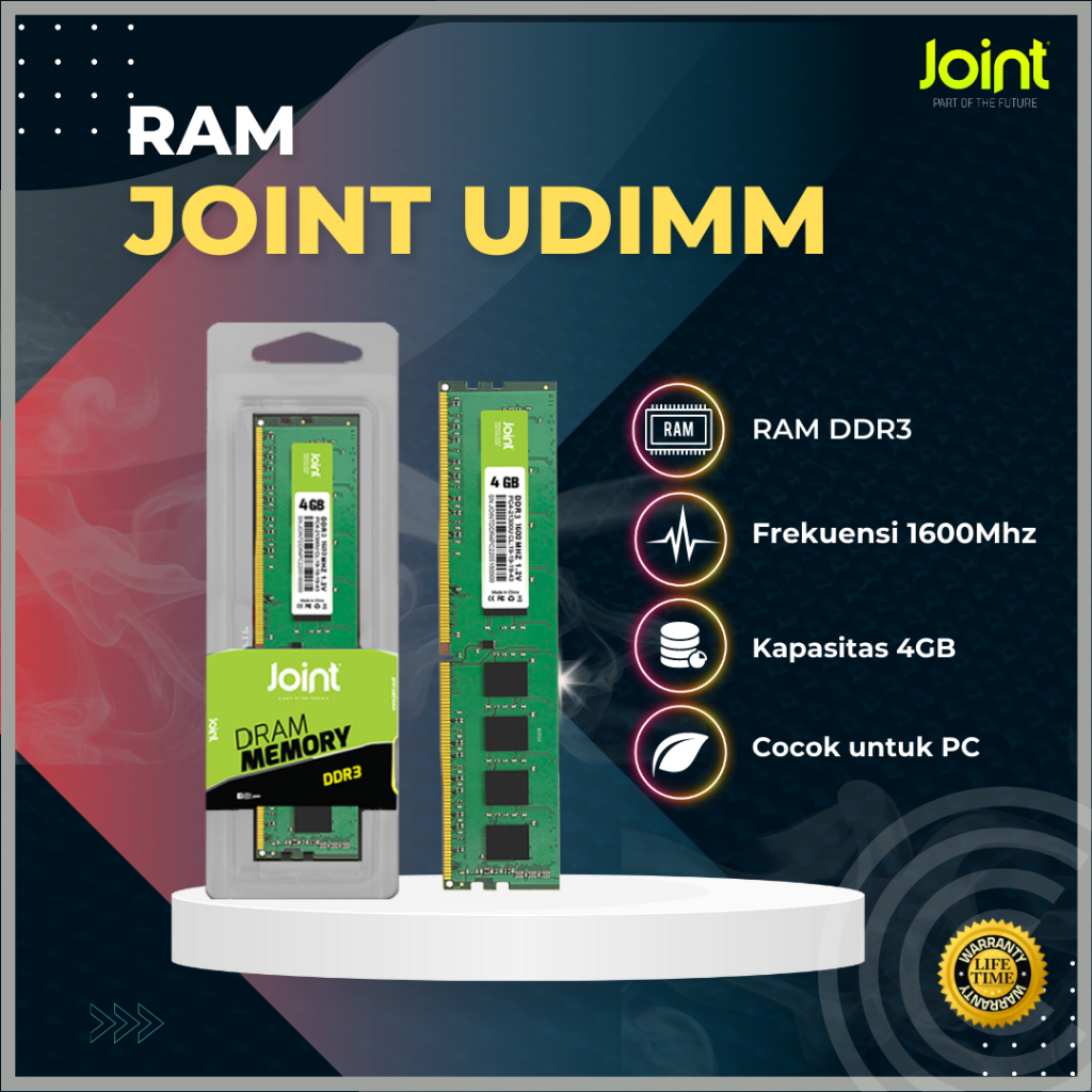 JOINT RAM DDR3 1600Mhz UDIMM 4GB | ORI