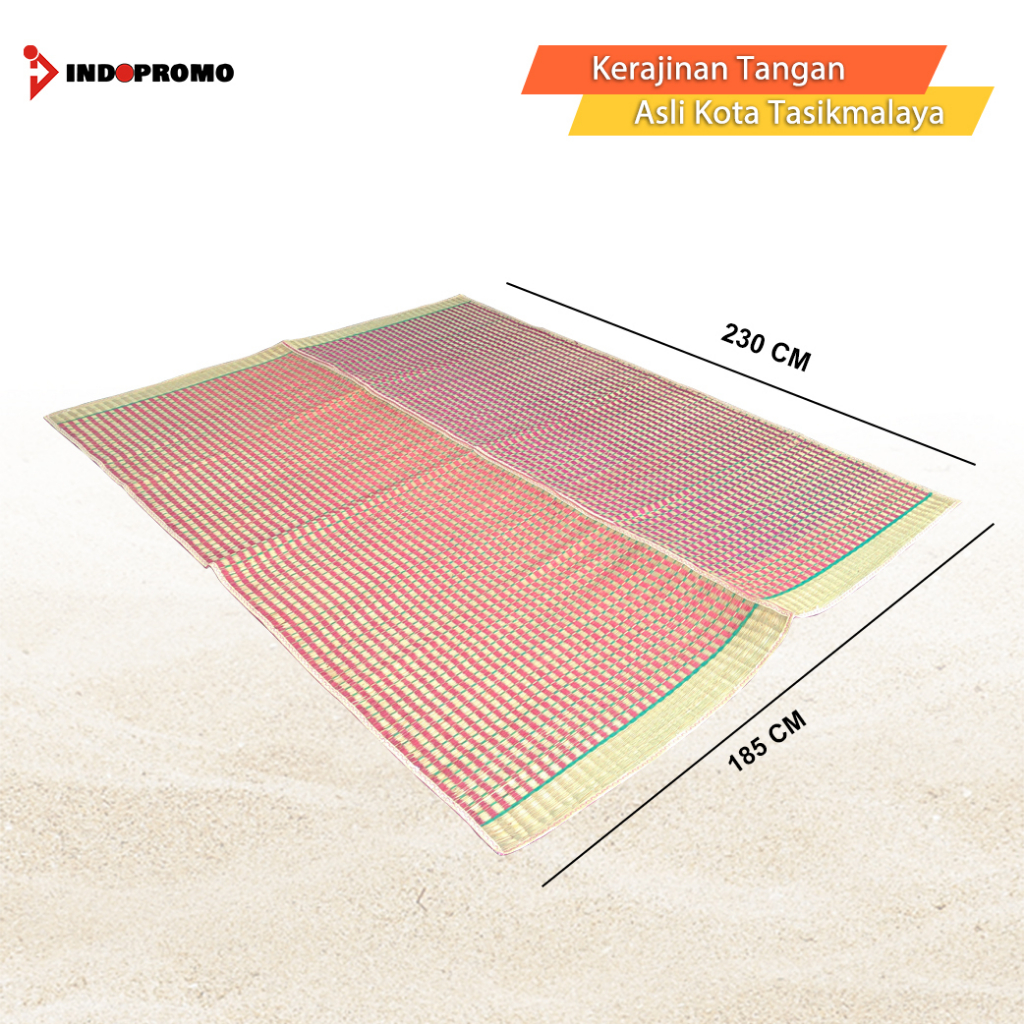 TIKAR PIKNIK / TIKAR MENDONG ERED KLASIK UKURAN 230X185 CM / TIKAR LIPAT KLASIK UKURAN JUMBO