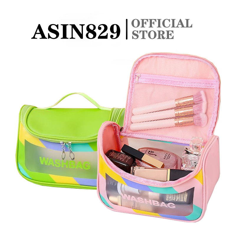 ASIN829 Travel Makeup Bag / Tas Rias Wanita Korea Tas Kosmetik Multifungsi T03 Tas Kosmetik/Tas Kosmetik Wanita/Tas Kosmetik Tahan Air