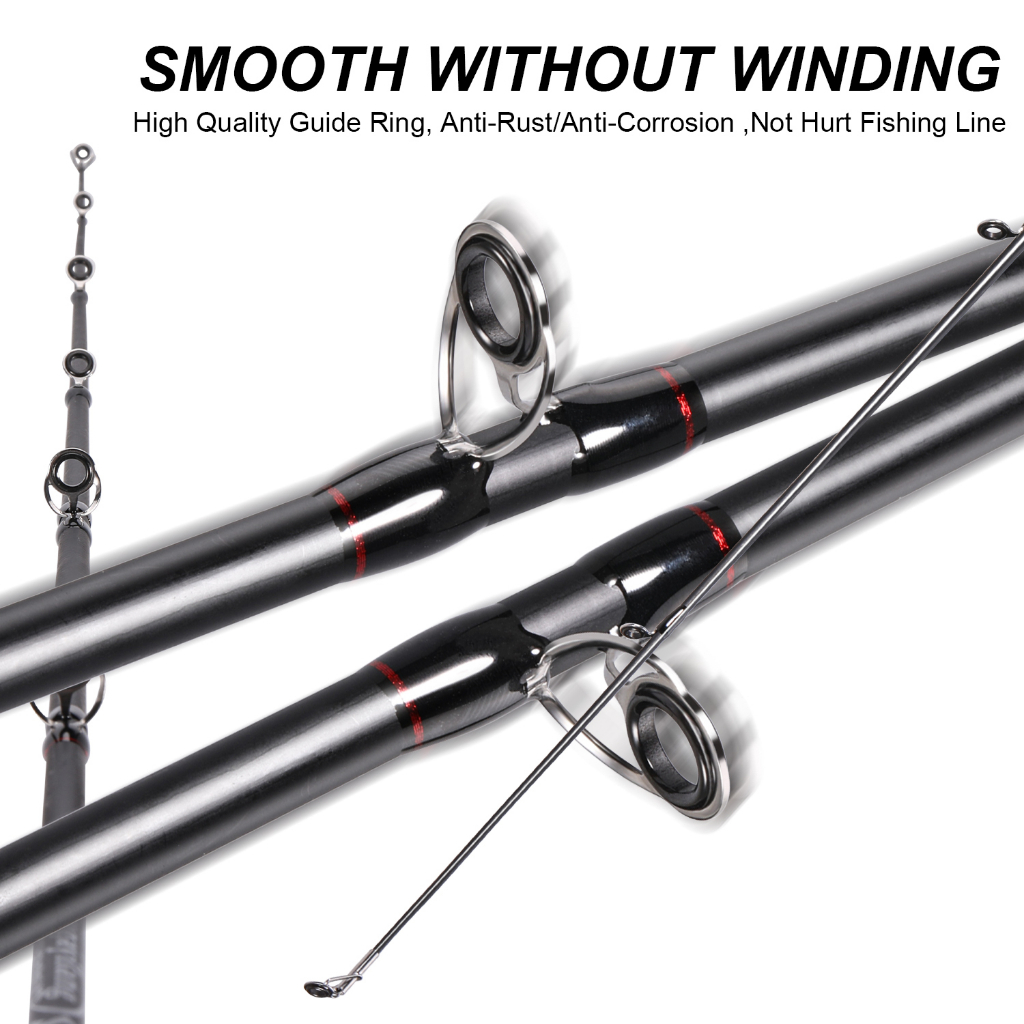 Casting Joran Pancing Set 1.8m 2.1m Fishing Rod Fishing Reel 18+1 7.2:1 High Speed Max Drag 10kg