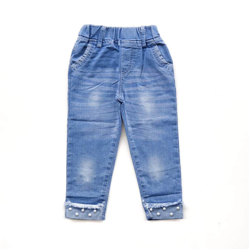 (2-5 Thn) Celana Panjang Jeans Anak Perempuan Cewek Mutiara Stretch Mira