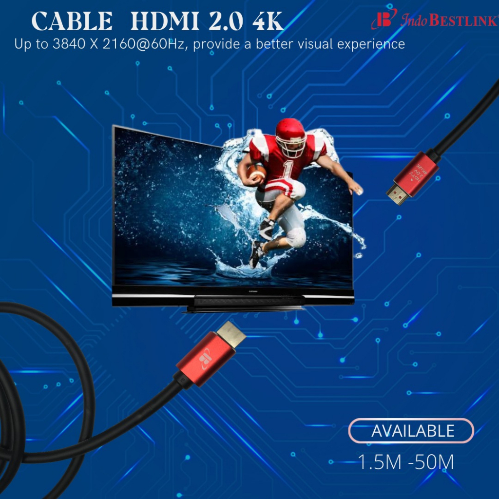 kabel HDMI 4k indobestlink 5m / HDMI 4k 5m / kabel HDMI 5m/hdmi 5meter