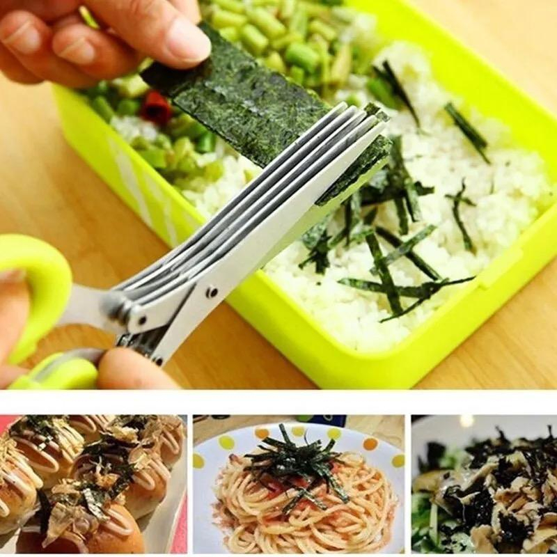 herb kitchen scissor gunting dapur sakti multi layer serbaguna free brush