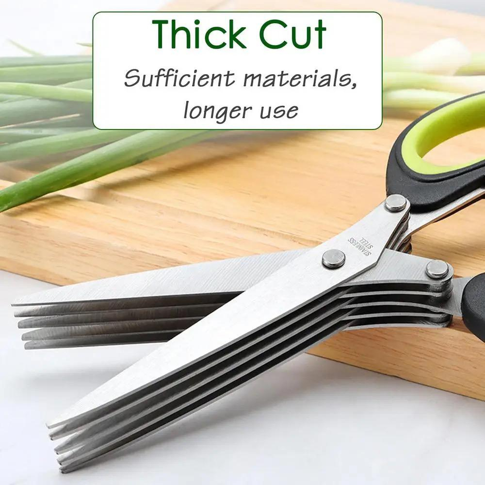 herb kitchen scissor gunting dapur sakti multi layer serbaguna free brush