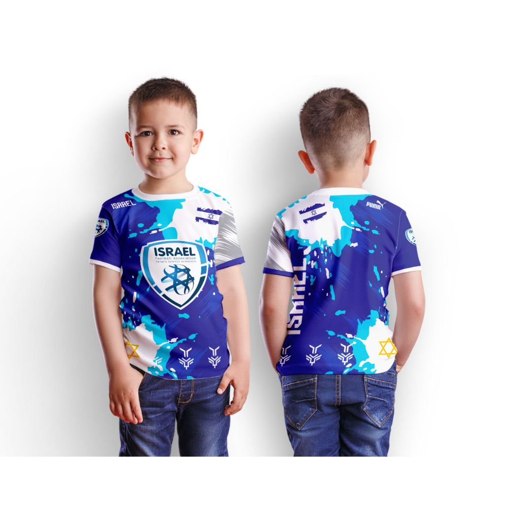 Baju Kaos Anak ISRAEL Full Print Custom 01
