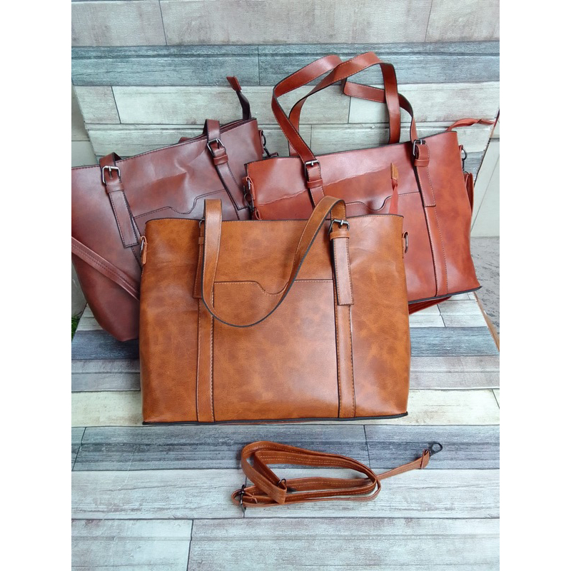 totebag wanita kulit kapasitas besar| tas samping wanita