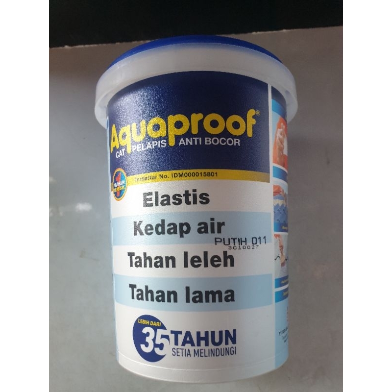 Aquaproof anti bocor , waterproofing berat 1 kg , warna putih