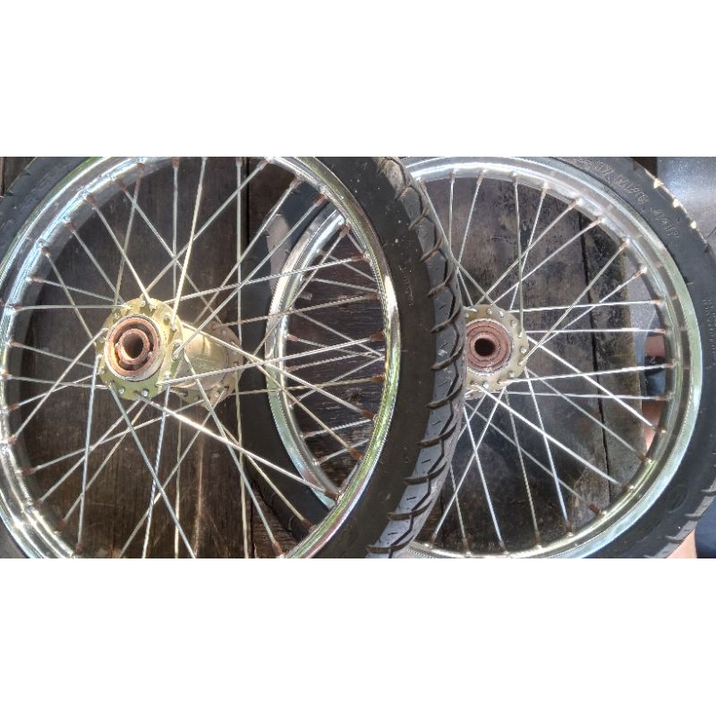 Velg roda bentor (becak motor) ring 17x140 sepasang kanan dan kiri