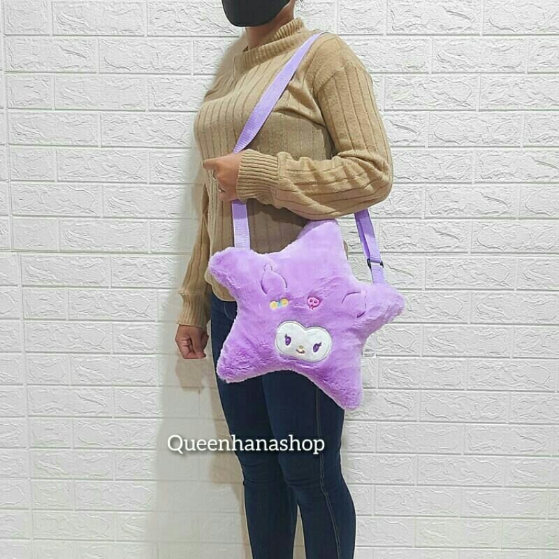 New Tas Selempang Boneka Bentuk Bintang Cute Karakter