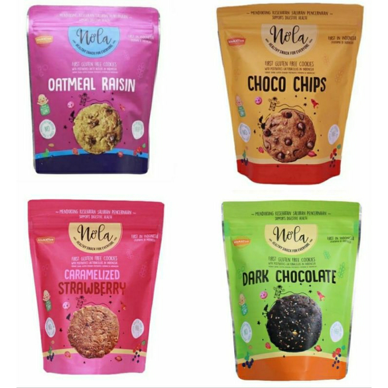 ✔MURAH NOLA GRANOLA Chips Gluten Free 75gr / Snack Sehat