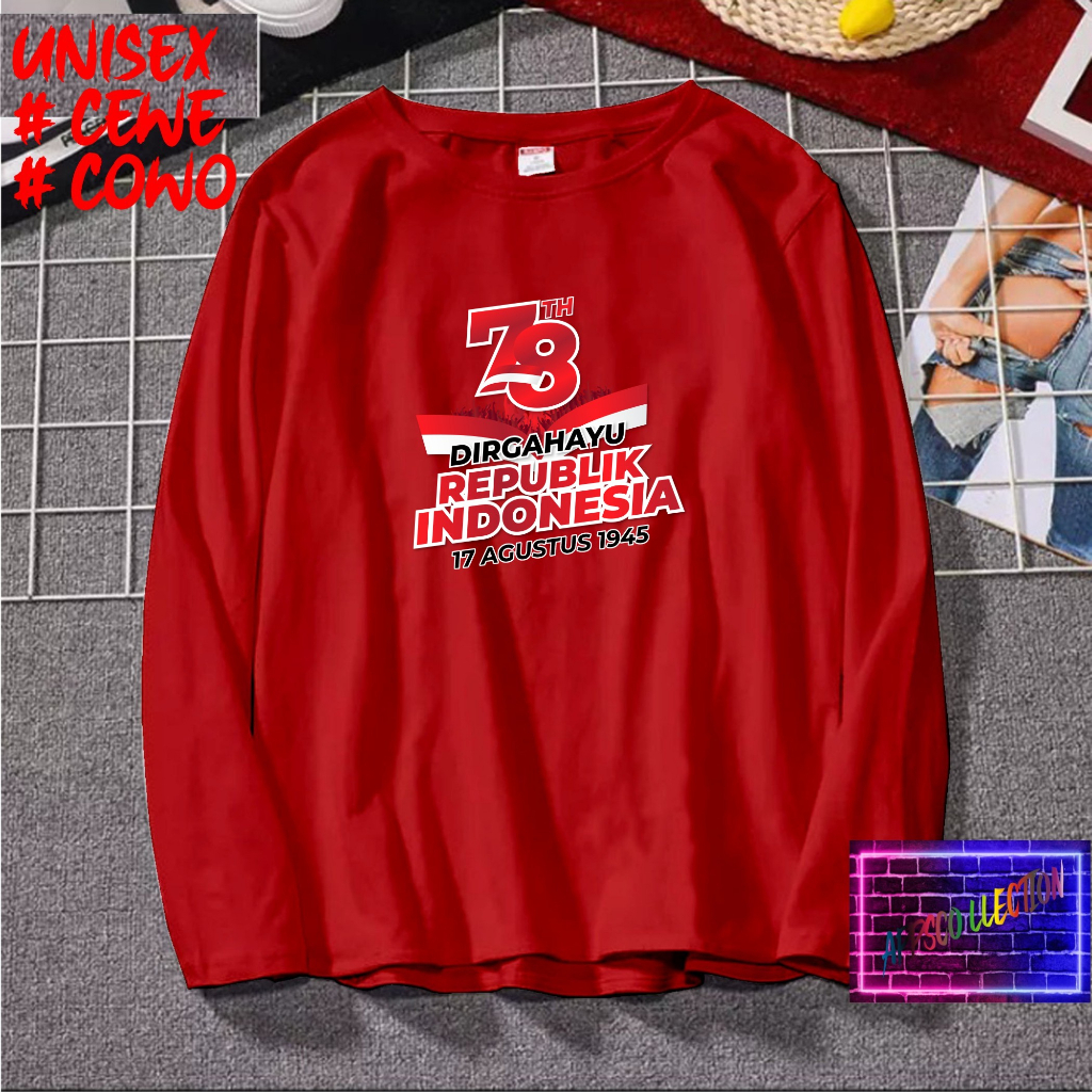 Kaos Dtf Hut RI 78 17 AGUSTUS 1945 KEMERDEKAAN INDONESIA Kaos Terlaris Kaos Pria 2023 Kaos Murah Kaos katun Kaos Bergambar Kaos WanitaKaos Promo/Best Seller