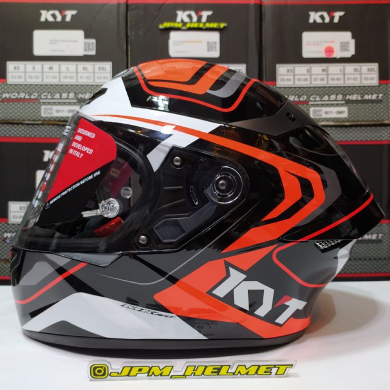 kyt tt course overtech red fluo black orange ttcourse