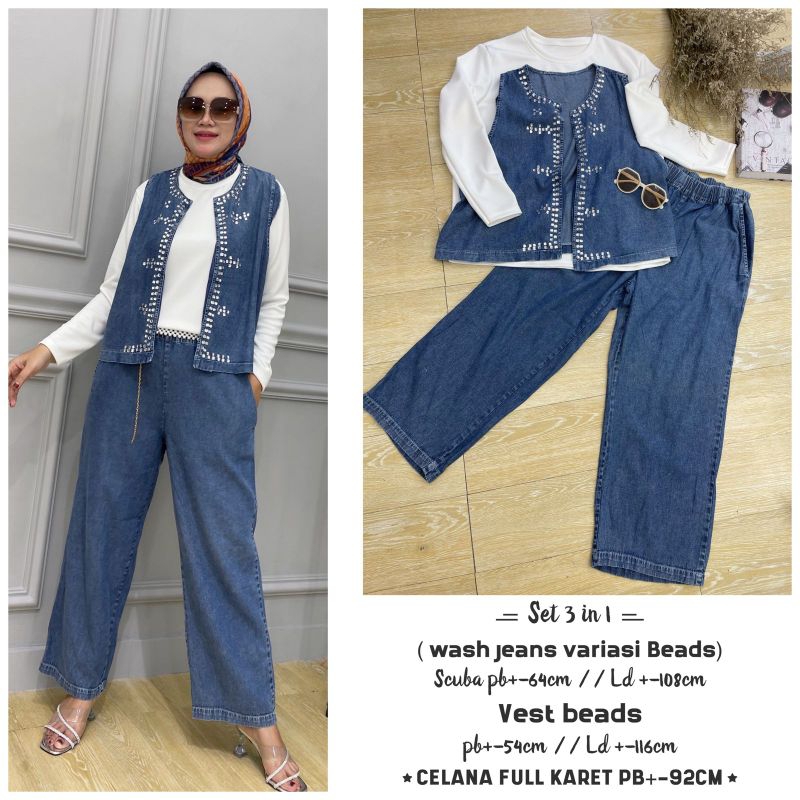 One set jeans wash