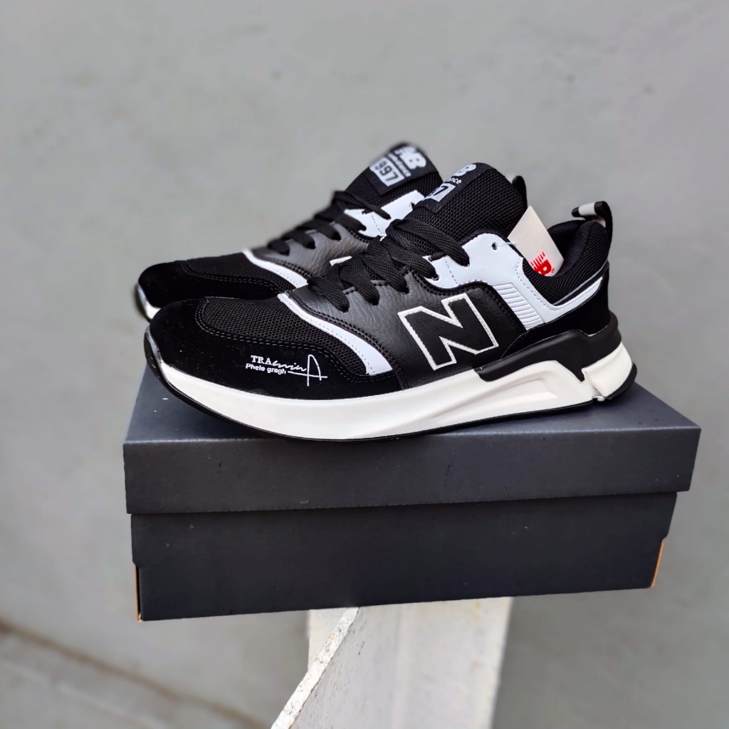 BAYAR DI TEMPAT TERMURAH SEPATU SNEAKERS PRIA NB "BALANCE" 997 HITAM SPORT FOR MEN ORIGINAL MADE IN 