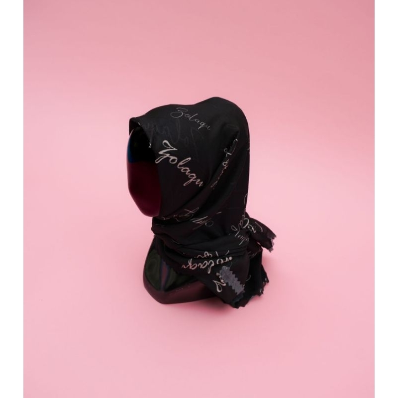 kerudung zolaqu original printing hitam