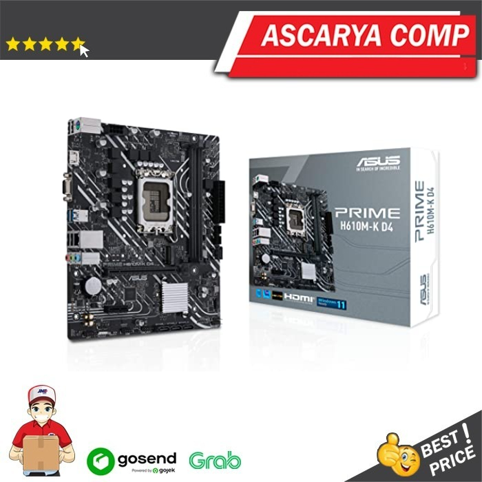 ASUS PRIME H610M-K D4 Motherboard (DDR4, LGA1700)