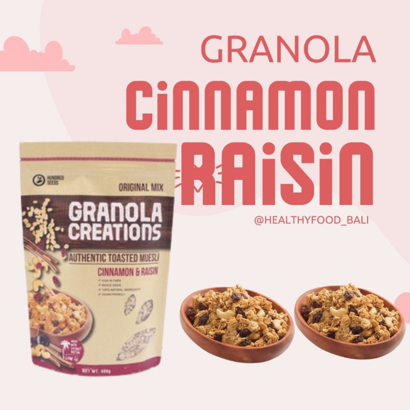 

granola cinnamon n raisin 400gr