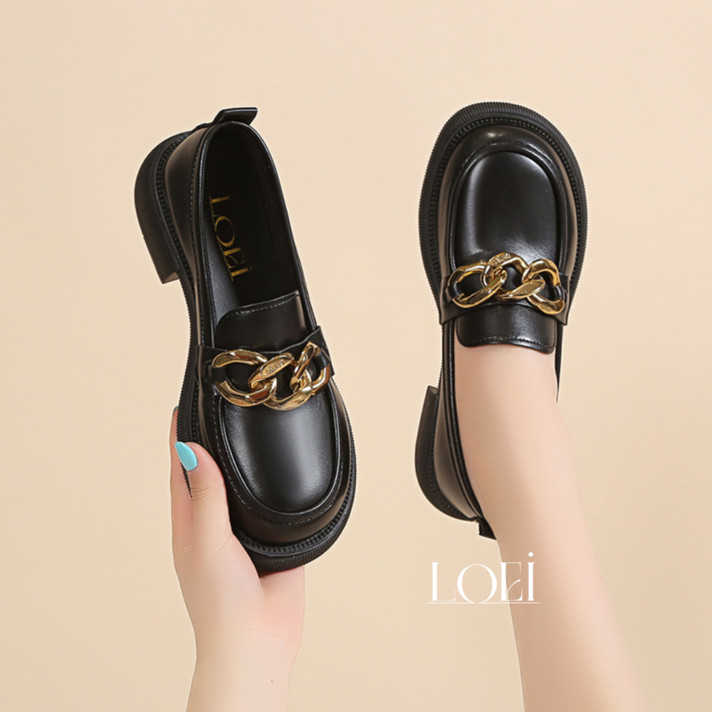 Sepatu Docmart Wanita Loafers Shoes Import 722