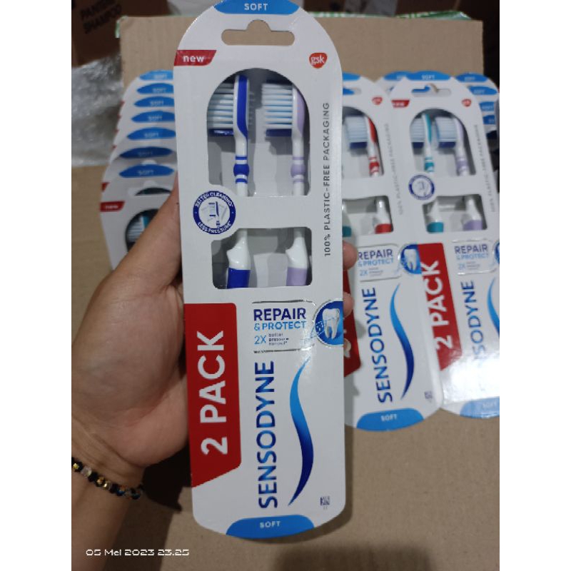 SIKAT GIGI SENSODYNE REPAIR N PROTECT SOFT ISI 2PCS